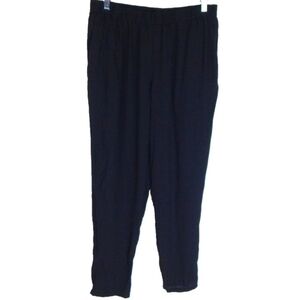 Eileen Fisher System Silk Georgette Crop Pants